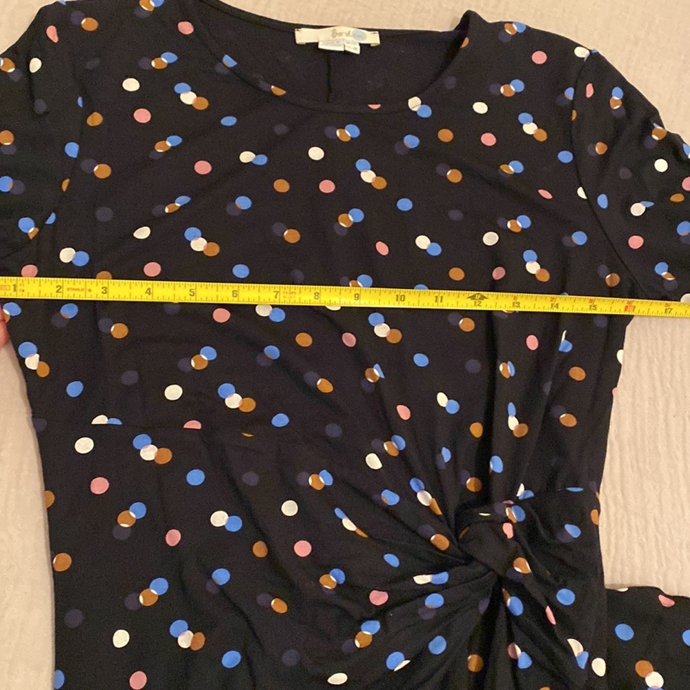 Boden Rosalie Navy Polka Dot Midi Dress . Size 8R - Picture 6 of 10